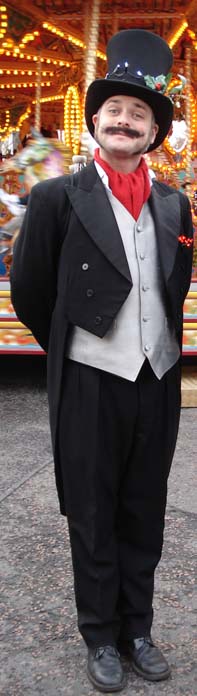 victorian themed gentleman entertainer