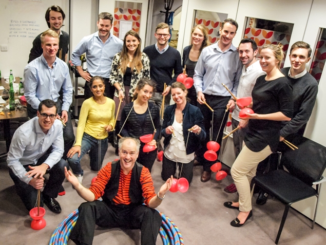 circus skills workshop - team building