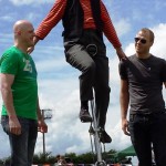 tall unicyclist