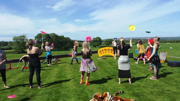 circus skills workshop - hen + stag do
