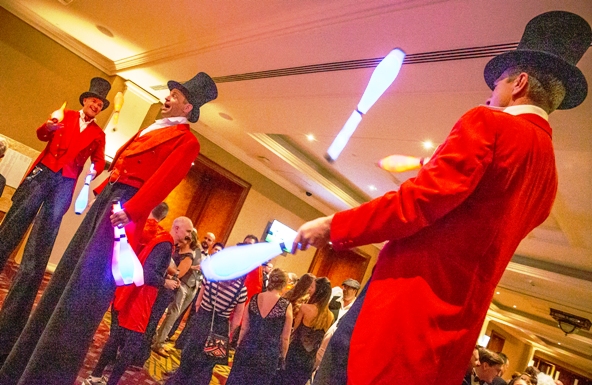 greatest showman glow jugglers
