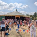 circus skills workshop are at music festival