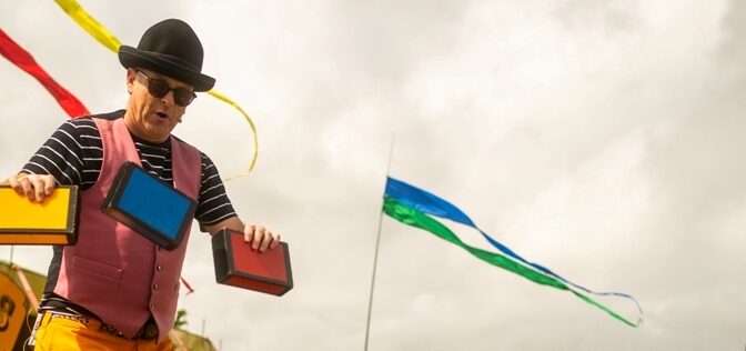juggler at circus workshop